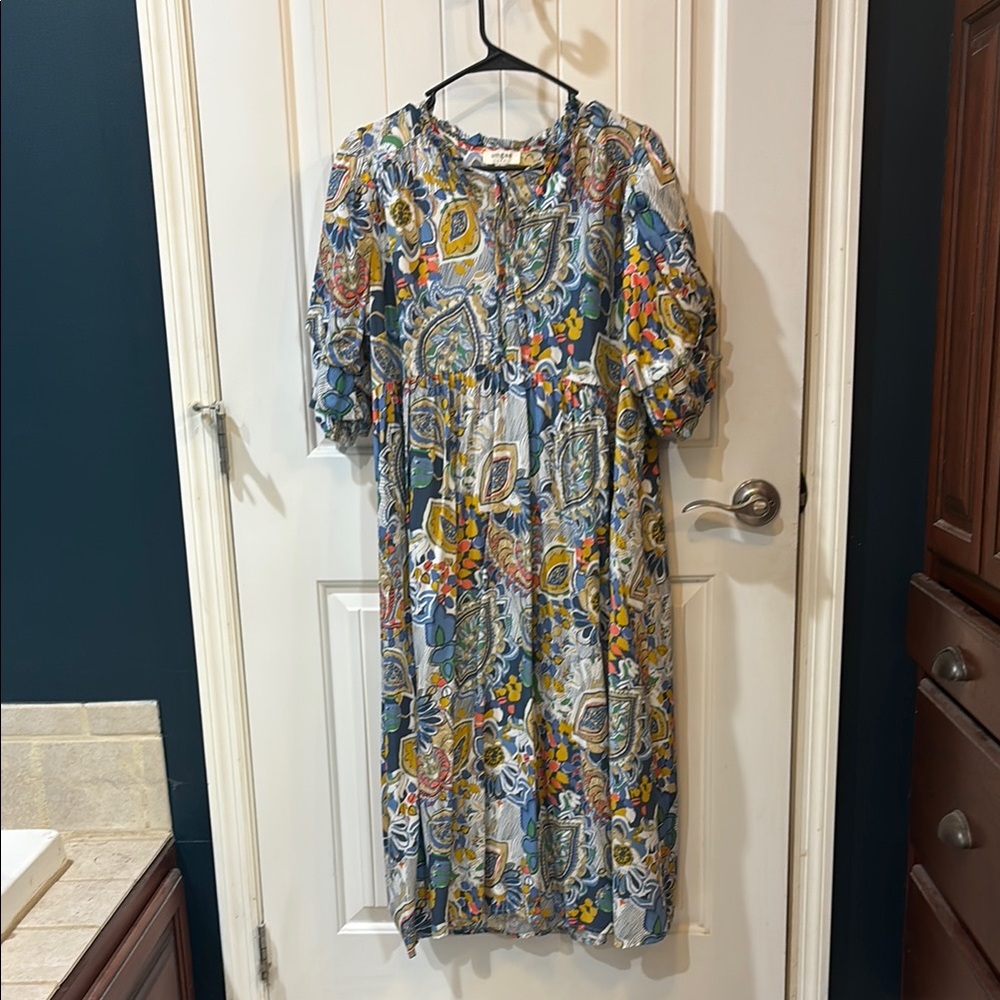 Umgee Vibrant Floral Blouse
